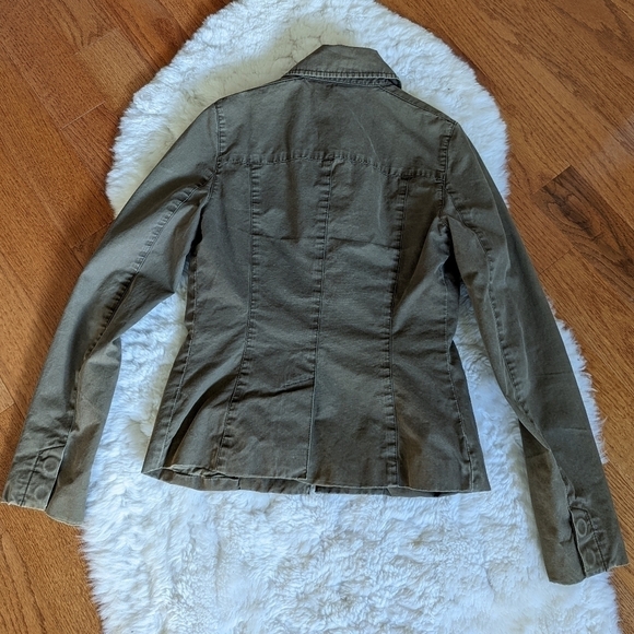 club MONACO cargo safari jacket 100% Cotton green 0 xs - Picture 7 of 13